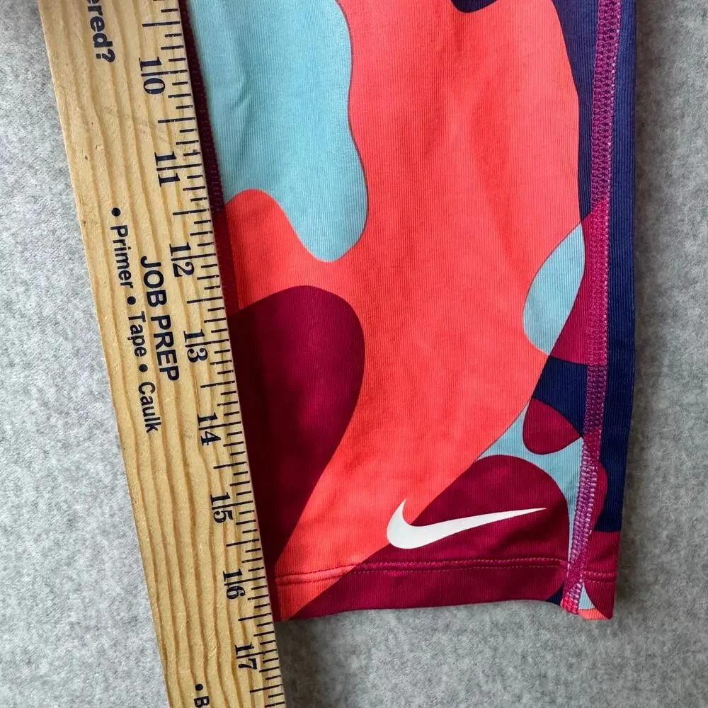 Nike Pro Dri Fit Leggings Girls Lg Camo Athletic Running Activewear Performance